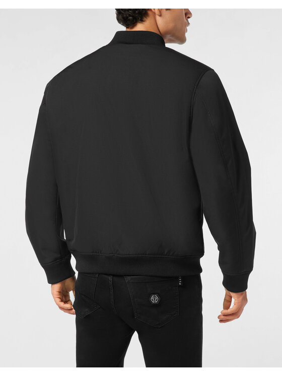 PHILIPP PLEIN PHILIPP PLEIN Kurtka bomber 25601 Czarny Regular Fit