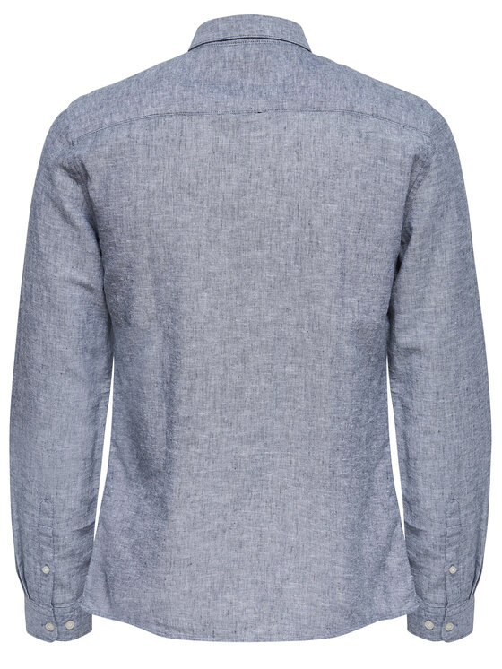 Only & Sons Only & Sons Koszula Caiden 22012321 Niebieski Slim Fit