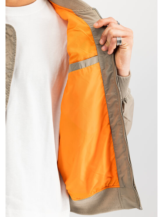 Alpha Industries Alpha Industries Kurtka bomber MA-1 TT Light Bomber Jacket Żółty Slim Fit