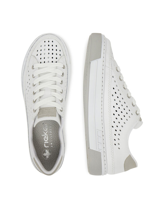 Rieker Rieker Sneakersy L8849-80 Biały
