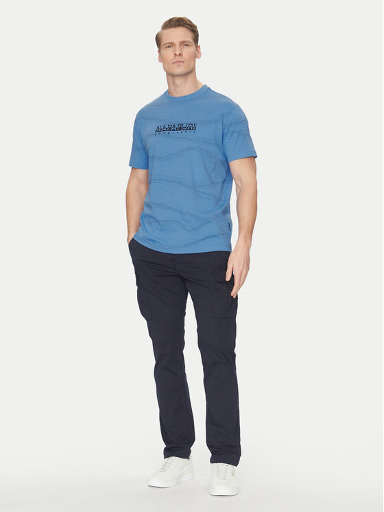 Napapijri Napapijri T-krekls B-Cellini NP0A4ILS Zils Regular Fit