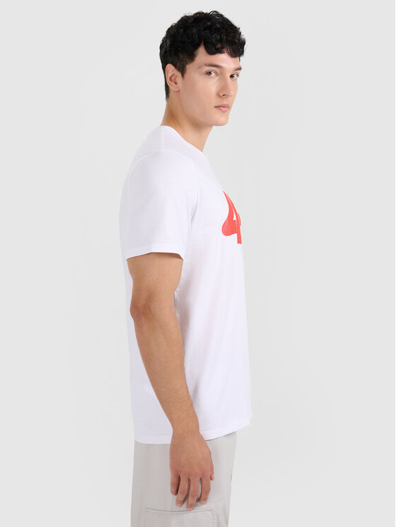 4F 4F T-Shirt NOS Biały Regular Fit