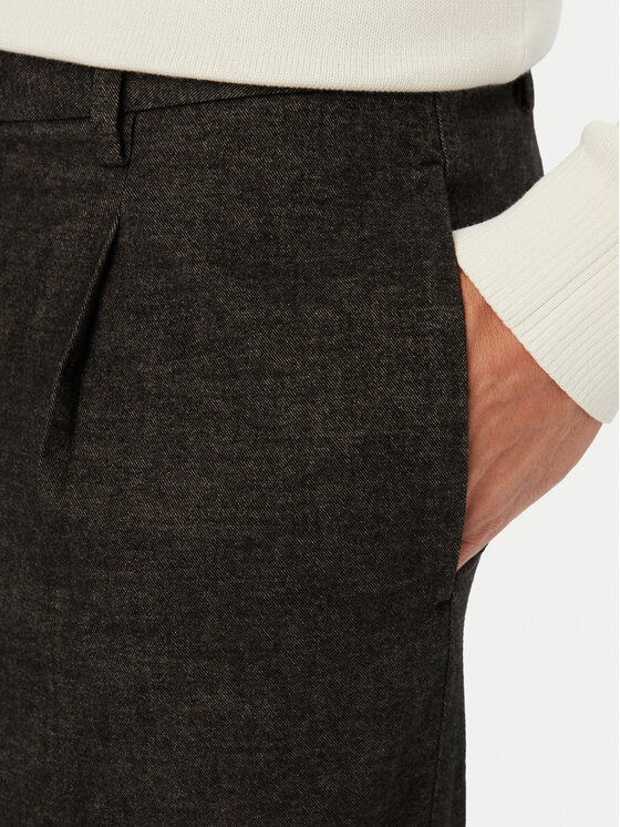 Tommy Hilfiger Tommy Hilfiger Pantaloni di tessuto MW0MW45058 Nero Tapered Fit