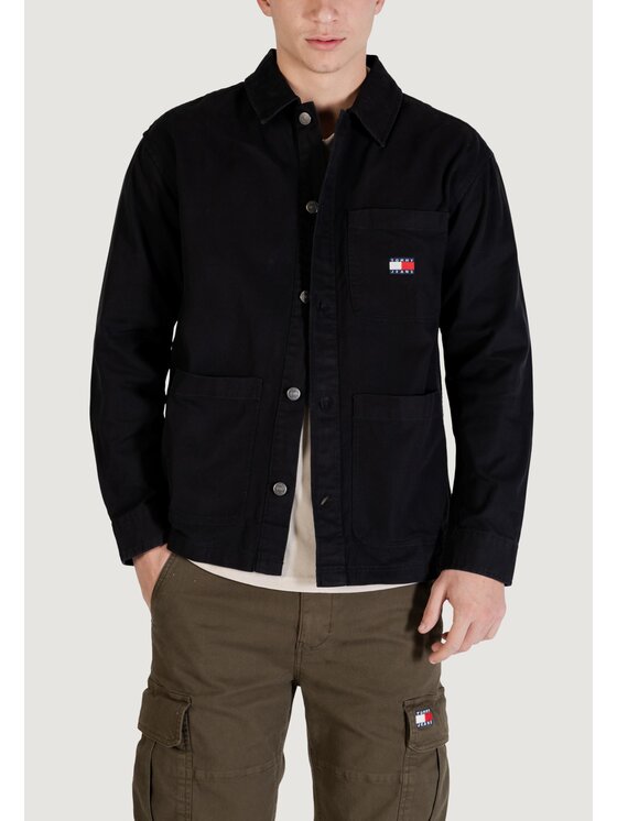 Tommy Jeans Tommy Jeans Πουκάμισο DM0DM20236 Μαύρο Casual Fit