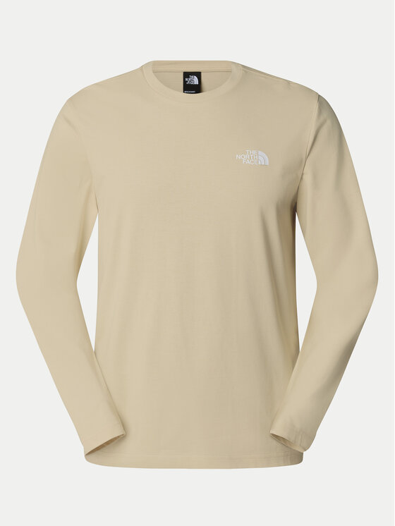 The North Face The North Face Longsleeve Simple Dome NF0A87QN Μπεζ Regular Fit