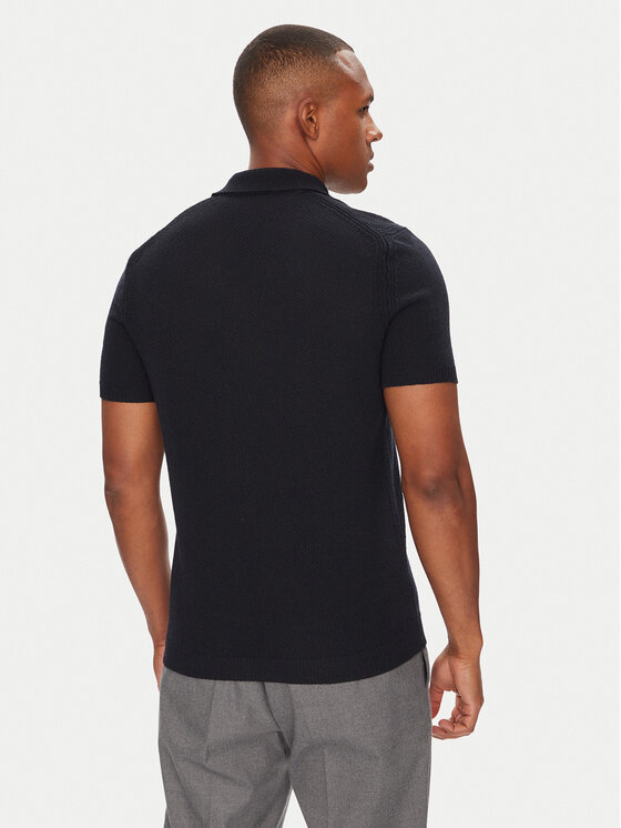 Tommy Hilfiger Tommy Hilfiger Polo MW0MW39531 Granatowy Regular Fit