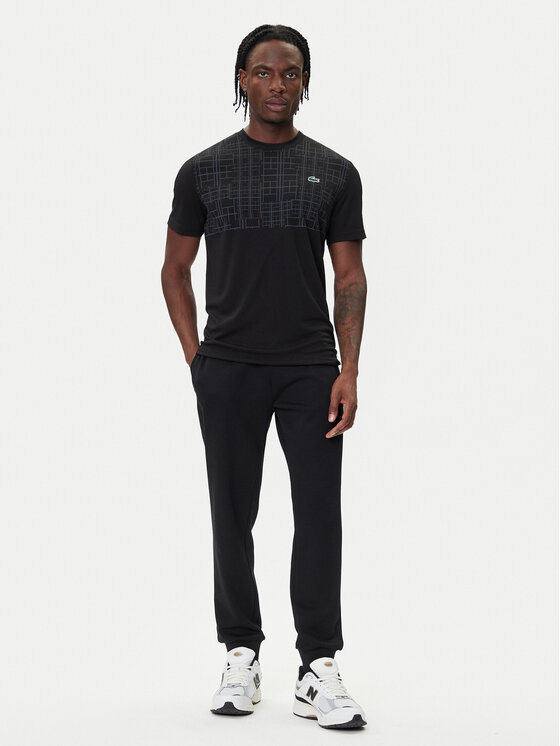 Lacoste Lacoste Tehniline särk TH4782 Must Regular Fit