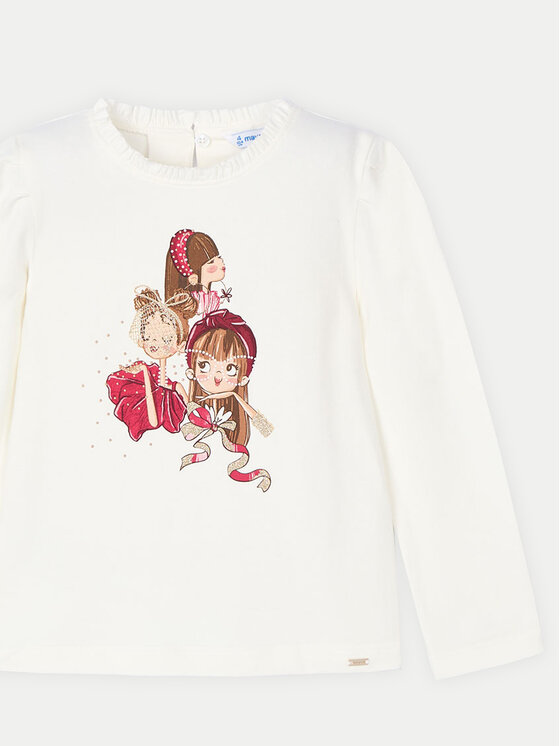 Mayoral Mayoral Bluse 4065 Écru Regular Fit