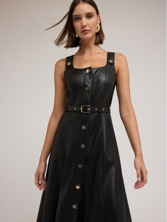 Motivi Motivi Vestito da giorno 7026Q003426N033 Nero Flared Fit