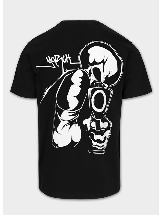 PITBULL PITBULL T-Shirt LA CAVALERA Czarny Regular Fit