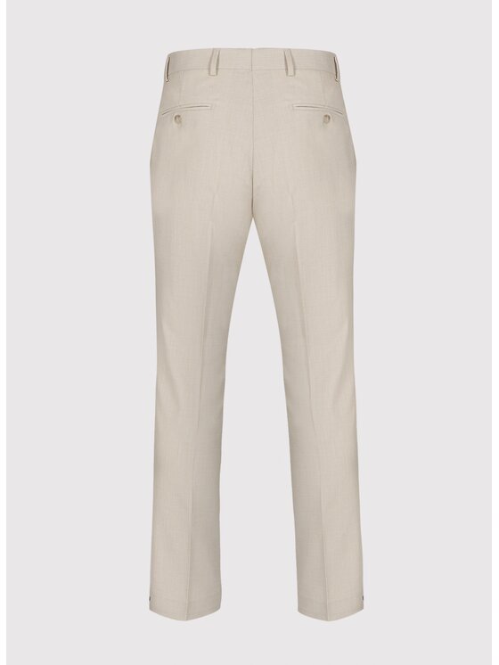 Pako Lorente Pako Lorente Spodnie garniturowe P26SF-6G-023 Beżowy Slim Fit