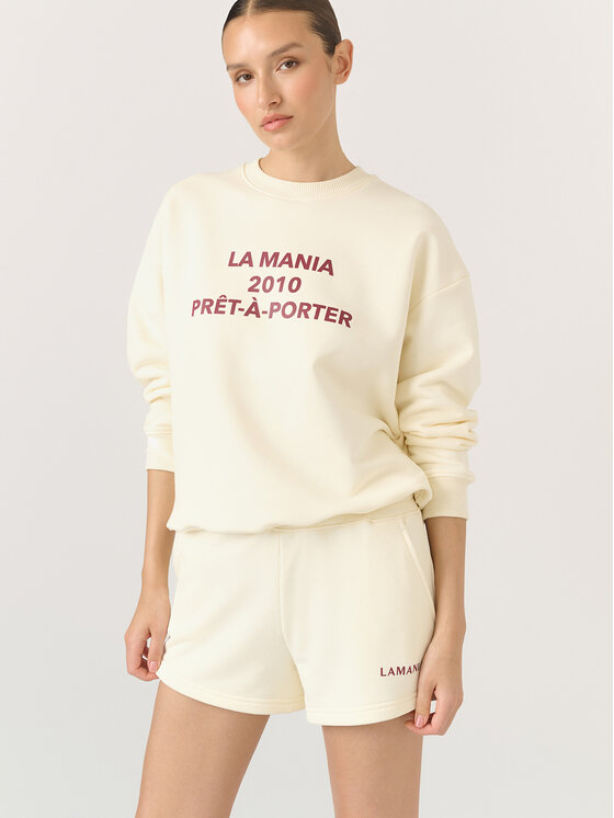 La Mania La Mania Felpa DEBO Écru Classic Fit