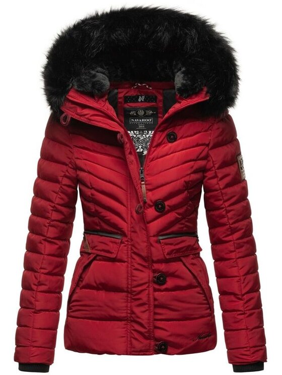 Navahoo Navahoo Kurtka zimowa Wisteriaa Czerwony Casual Fit