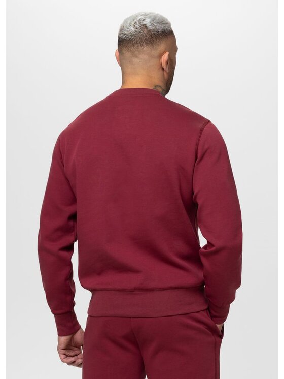 PITBULL PITBULL Bluza SAMPSON Bordowy Regular Fit
