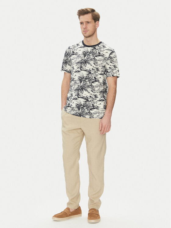Tommy Hilfiger Tommy Hilfiger Riidest püksid Harlem MW0MW38801 Beež Slim Fit