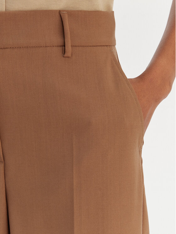 Weekend Max Mara Weekend Max Mara Palazzo kelnės Visivo 2615131041 Ruda Relaxed Fit