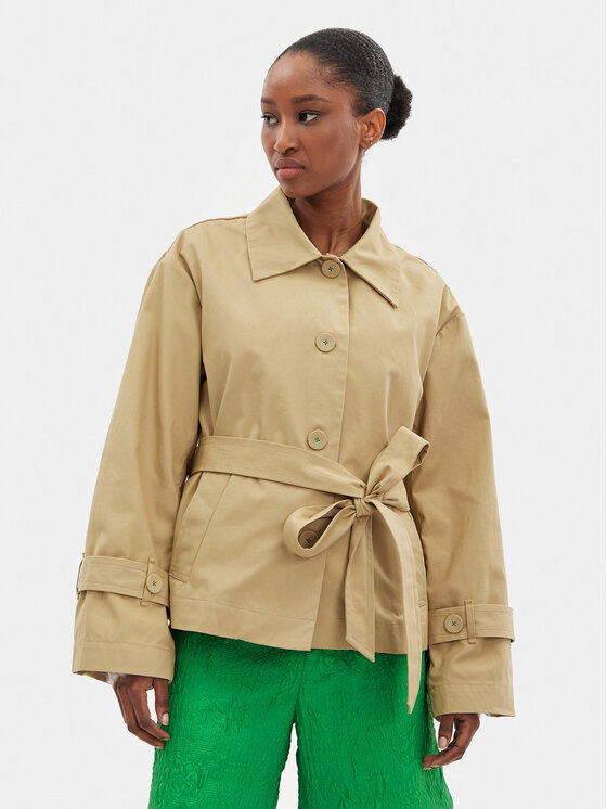 Custommade Custommade Demisezoninė striukė Francheska 999512802 Smėlio Regular Fit