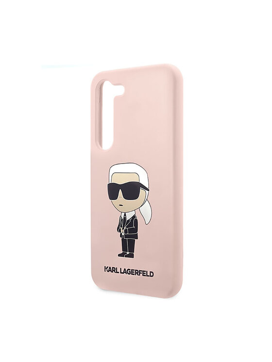 KARL LAGERFELD KARL LAGERFELD Etui na telefon Silicone Ikonik Różowe złocenie