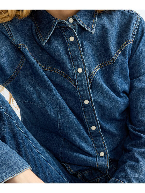Wrangler Wrangler Koszula 112386775 Niebieski Regular Fit