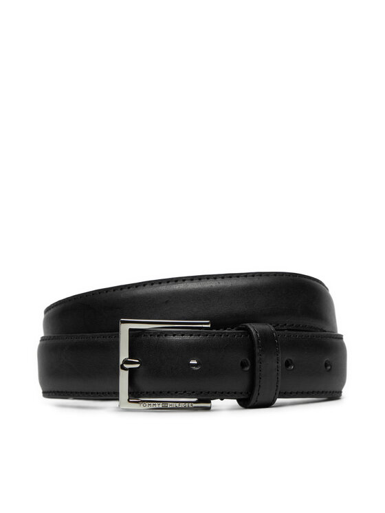 Tommy Hilfiger Tommy Hilfiger Moški pas Hudson 3.0 Leather AM0AM13335 Črna