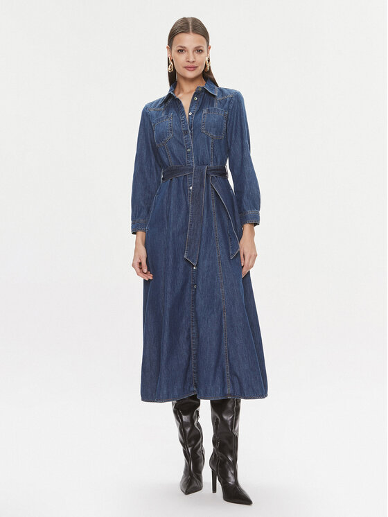 Marella Marella Sukienka jeansowa Alarico 2413221044 Granatowy Regular Fit