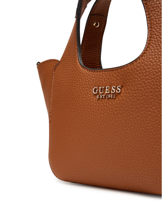 Guess Guess Дамска чанта Calista Mini HWBG73 34750 Кафяв
