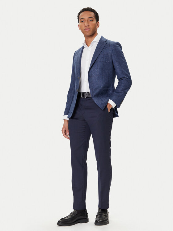 BOSS BOSS Švarkas H-Hutson 50551581 Mėlyna Regular Fit