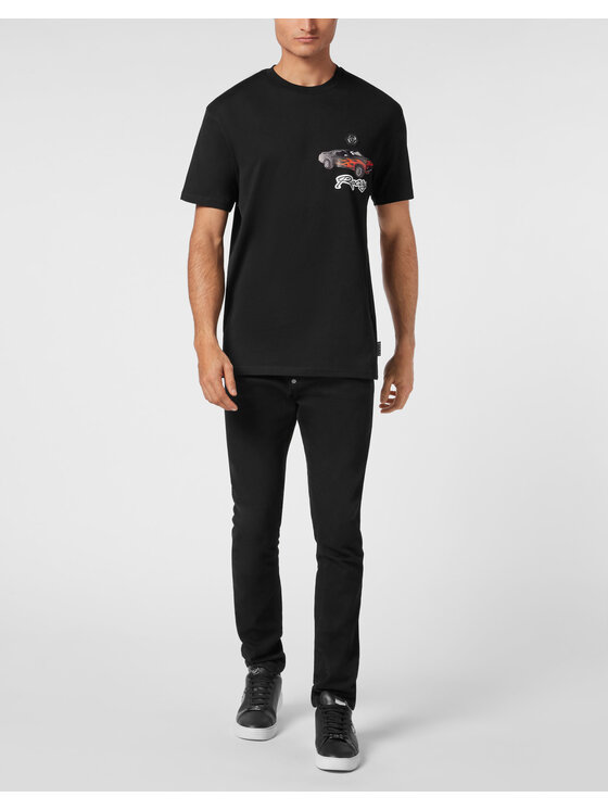 PHILIPP PLEIN PHILIPP PLEIN T-Shirt 21095 Czarny Regular Fit
