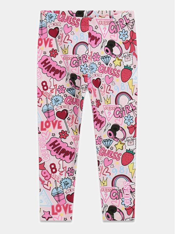 Guess Kids Guess Kids Spodnie materiałowe 183725 Kolorowy Regular Fit