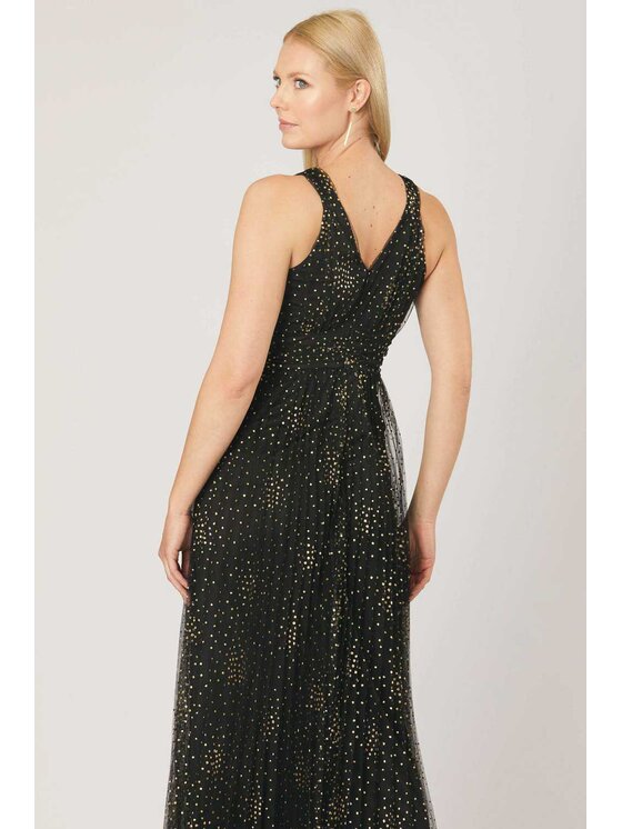 QUIOSQUE QUIOSQUE Každodenné šaty TWIST DRESS Čierna Regular Fit
