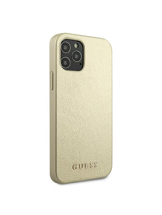 Guess Guess Etui na telefon iPhone 12 Pro Max Złoty