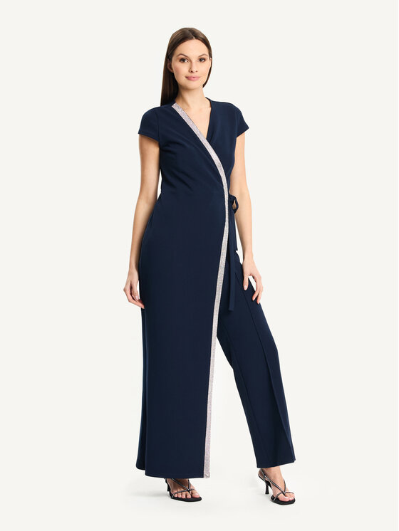KMX KMX Kombinezon 192280012 Granatowy Fitted Fit