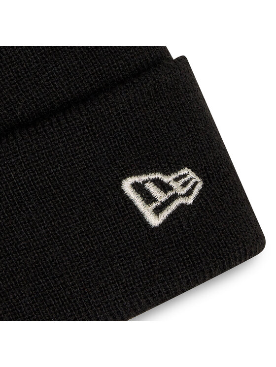 New Era New Era Kapa Wmns Metallic Pom Beanie Nyy 60364282 Črna