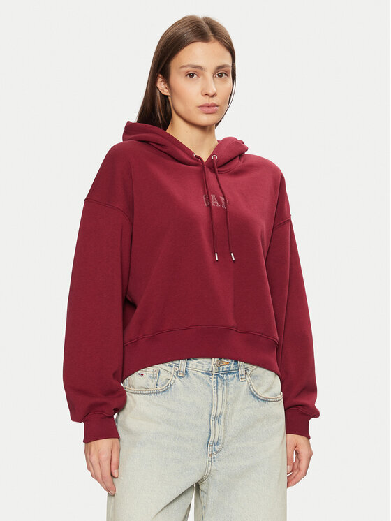 Gap Mikina 588015-02 Červená Relaxed Fit