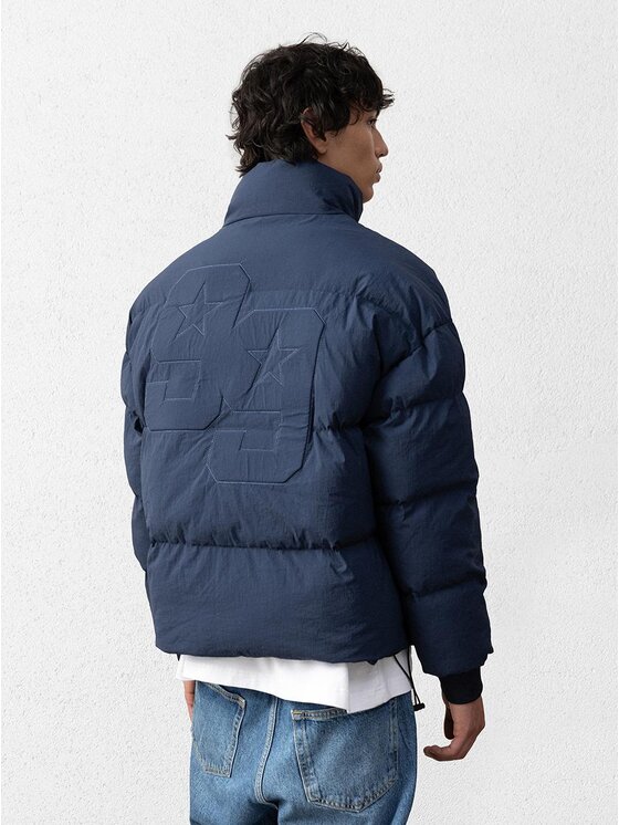 Jigga Wear Jigga Wear Kurtka puchowa Kurtka Puchowa Męska Granatowa Jigga Wear Star XL Granatowy Regular Fit
