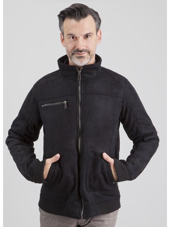 Perso Perso Bunda pro přechodné období krótka Černá Regular Fit