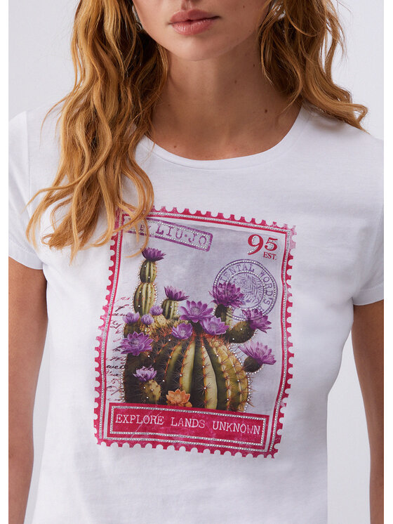 Liu Jo Liu Jo T-Shirt WA6477JS923P9465 Fioletowy Regular Fit