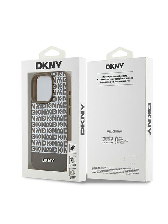 DKNY DKNY Etui na telefon Apple iPhone 15 Pro Max Brązowy