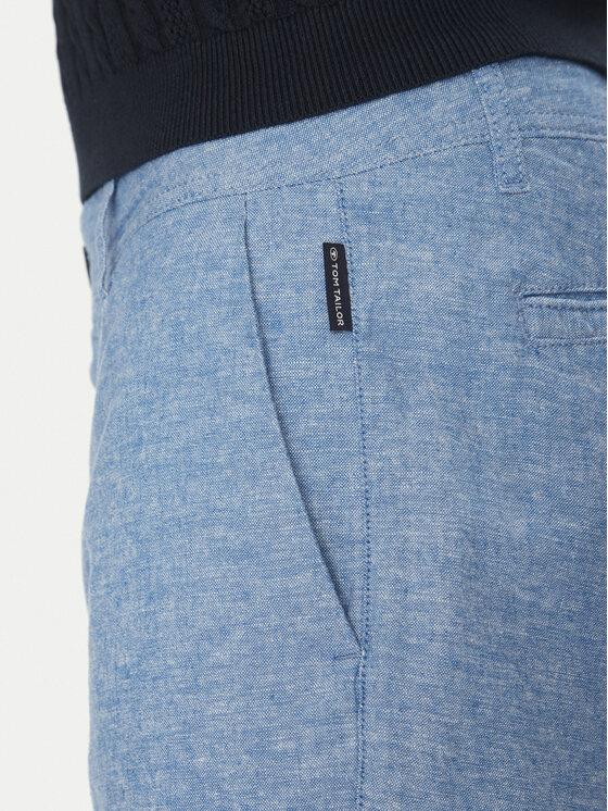 Tom Tailor Tom Tailor Szorty materiałowe 1044712 Niebieski Regular Fit