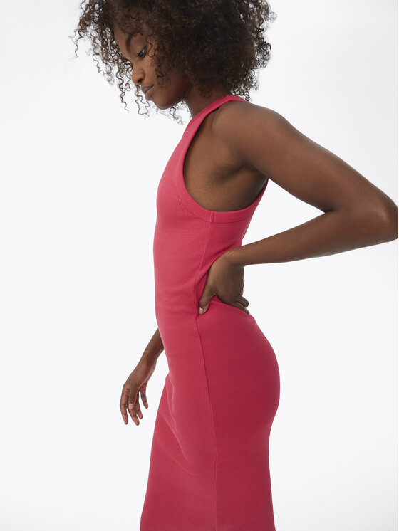 Vestito da giorno SP22-SUD032 Rosa Slim Fit
