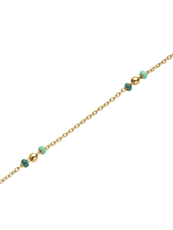 Rosefield Rosefield Naszyjnik Emerald Dotted Necklace Złoty