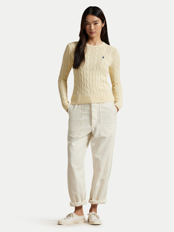 Polo Ralph Lauren Polo Ralph Lauren Sweter 211971869015 Żółty jasny Slim Fit