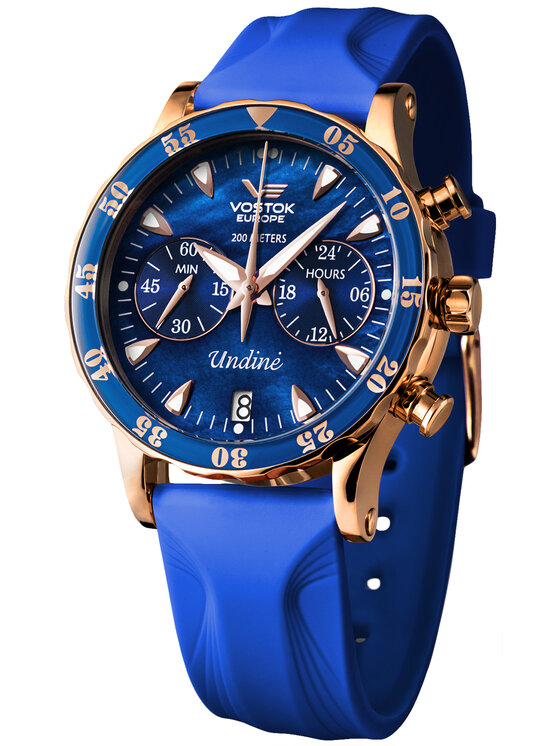 Vostok Europe Vostok Europe Zegarek VK64-515B670B Różowe złoto