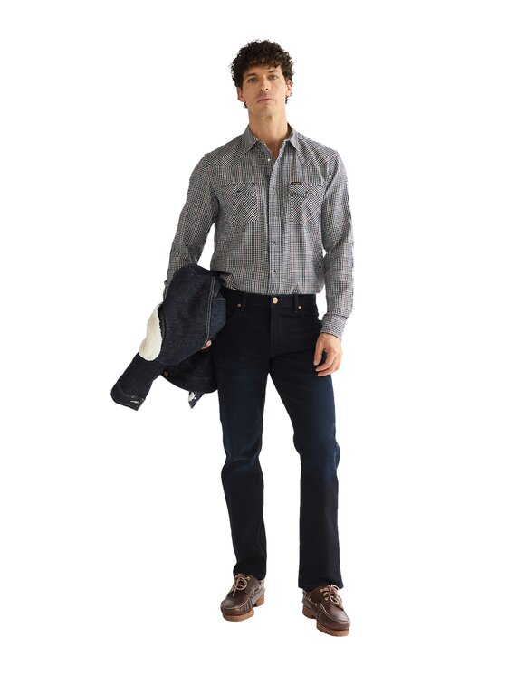 Wrangler Wrangler Jeansy 112388184 Granatowy Regular Fit