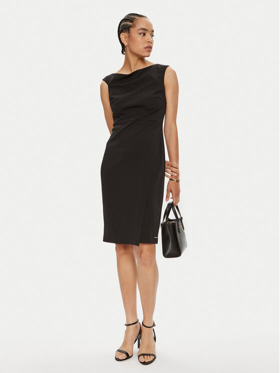 Calvin Klein Calvin Klein Kokteilinė suknelė K20K207180 Juoda Slim Fit