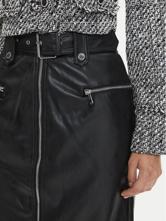 Morgan Morgan Gonna in similpelle 241-JSUKO Nero Straight Fit