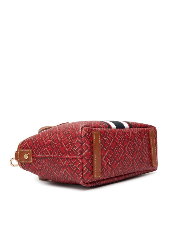 Tommy Hilfiger Tommy Hilfiger Táska Th Monoplay Mini Tote Stripe Le AW0AW18389 Piros