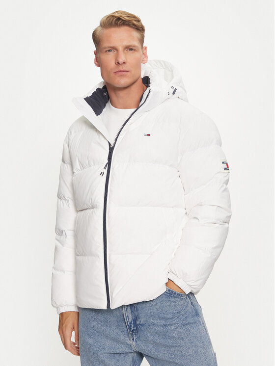 Tommy Jeans Tommy Jeans Μπουφάν πουπουλένιο Essential DM0DM19786 Λευκό Regular Fit