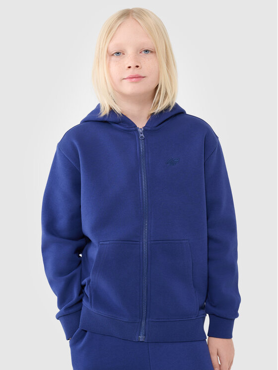 4F 4F Bluza BASIC+ Niebieski Oversize