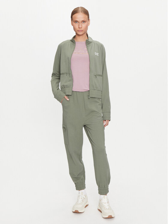 EA7 Emporio Armani Tepláková súprava 6DTV58 TJVHZ Zelená To Fit